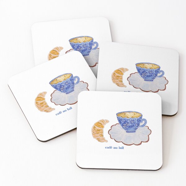 Item preview, Coffee and Croissant French Painting designed and sold by August Sun Treasures.