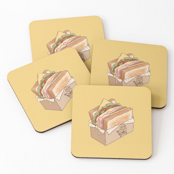 Item preview, Kawaii Ham and Cheese Sandwich - Japanese Street Food Box - Chef Fox Aesthetic designed and sold by cozy corner co. .