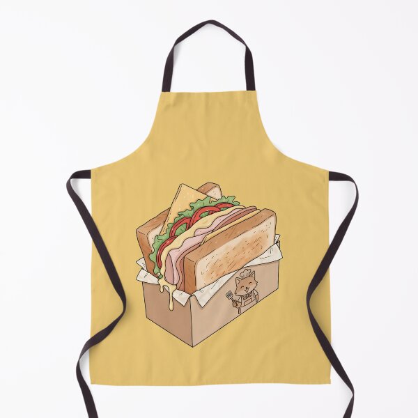 Item preview, Kawaii Ham and Cheese Sandwich - Japanese Street Food Box - Chef Fox Aesthetic designed and sold by cozy corner co. .