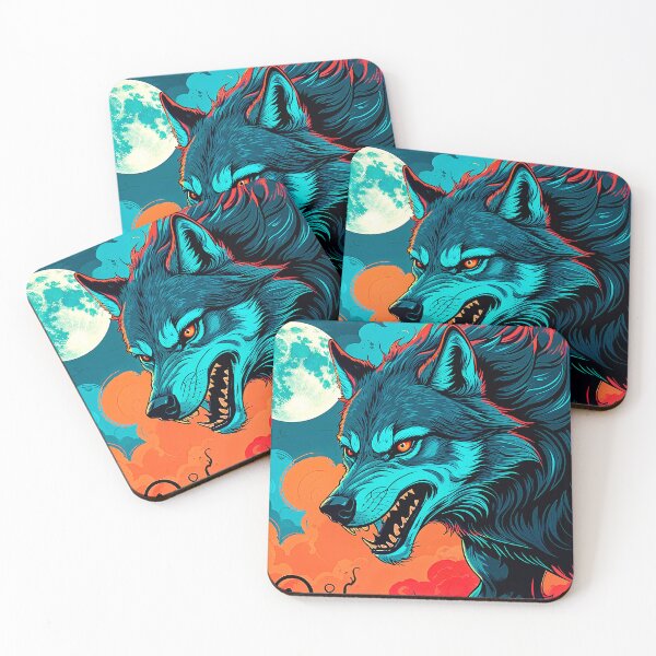 Item preview, Dramatic Growling Werewolf Fantasy Design With Full Moon designed and sold by DEC02.