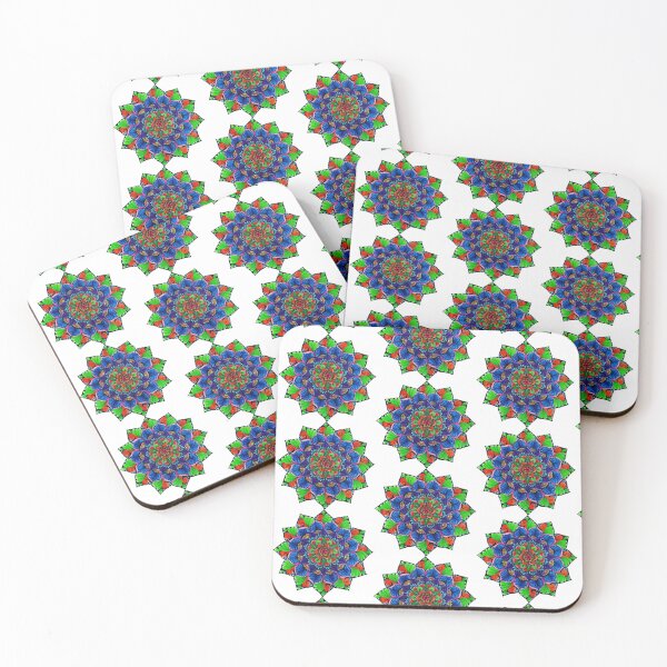 Item preview, green and blue mandala designed and sold by Goozeling.