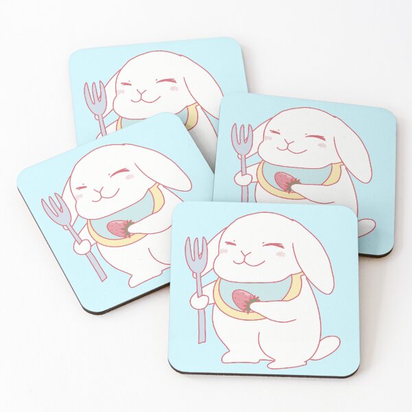 Item preview, Snowy white strawberry lop bunny designed and sold by tayaan.