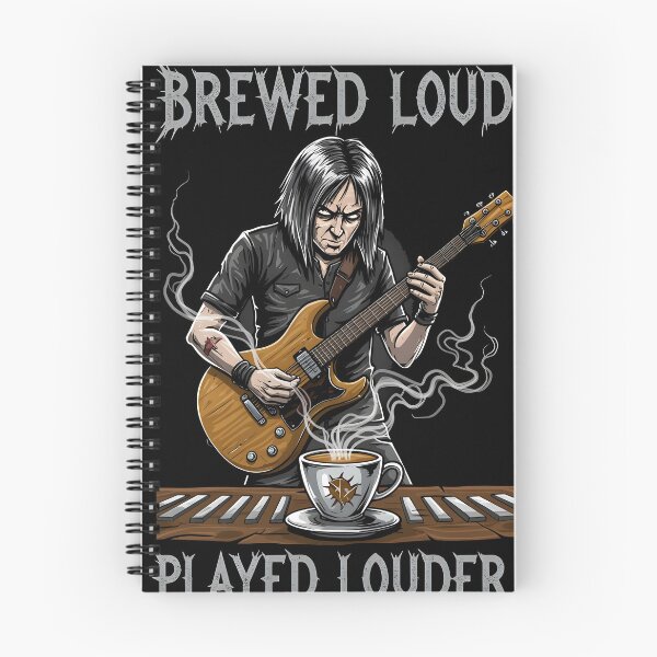 Item preview, coffee and metal music BREWED LOUD. PLAYED LOUDER designed and sold by Uglyandcute.
