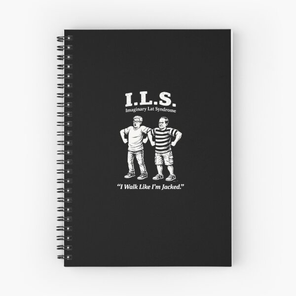 Item preview, I.L.S. – Imaginary Lat Syndrome | “I Walk Like I’m Jacked” Funny Gym Humor Design designed and sold by RollFuzzy.