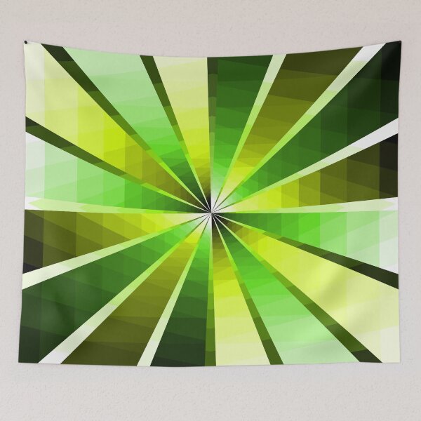 Item preview, Asymmetric Design, Green and Yellow, Geometric Abstraction, Abstract Art designed and sold by DDJust4U.