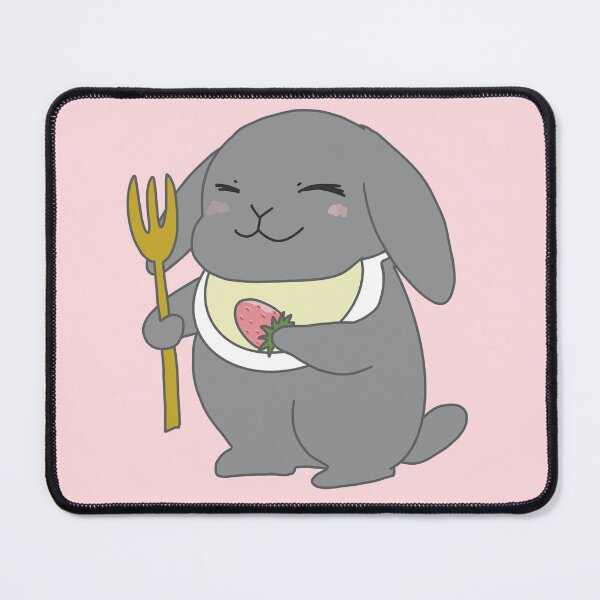 Item preview, Kawaii Strawberry lop bunny Misty gray designed and sold by tayaan.