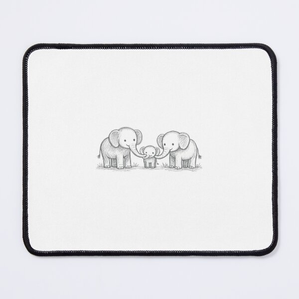 Item preview, Family with elephants designed and sold by TopPrint4U.