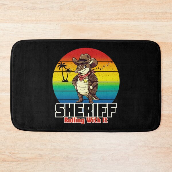 Item preview, Sheriff of Rolling With It Cowboy Armadillo Funny Western Humor Design designed and sold by Teeshart.