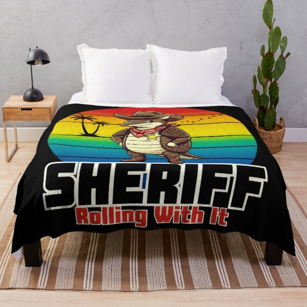 Item preview, Sheriff of Rolling With It Cowboy Armadillo Funny Western Humor Design designed and sold by Teeshart.
