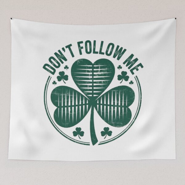 Item preview, Don’t Follow Me Shamrock Graphic – Independent Irish Style  designed and sold by NewUSShop.