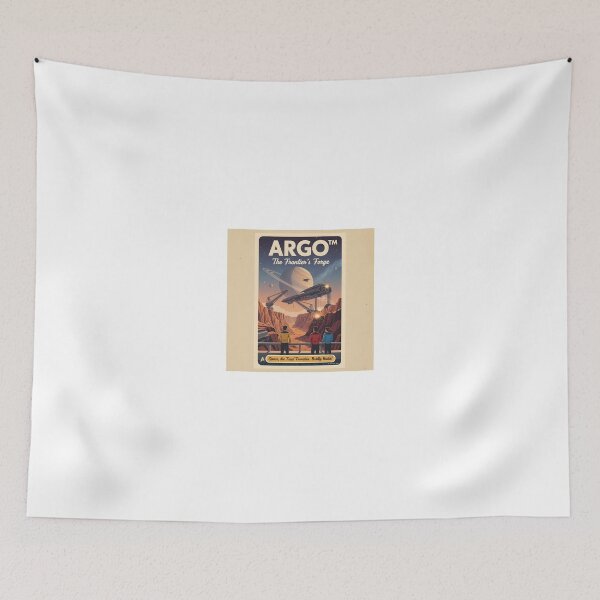 Item preview, ARGO Star Trek Inspired Poster - The Frontier’s Forge Retro Space Travel Art - Sci-Fi Construction Industrial Vintage Design Print designed and sold by apixelwall.