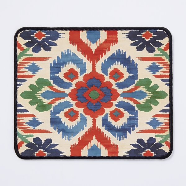 Item preview, A colorful textile design showcases a repeating pattern designed and sold by Boundless PixelForge.