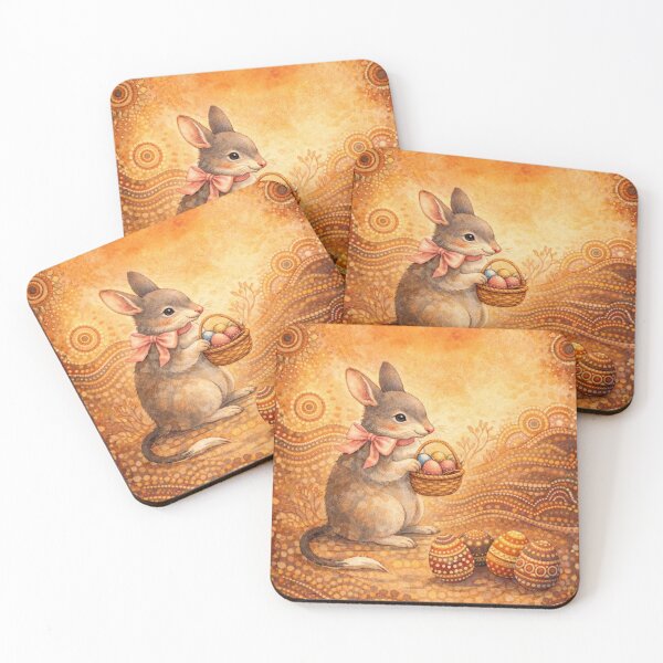 Item preview, Australian Bush Bilby – Aboriginal-Inspired Easter Watercolour designed and sold by inspired-works.