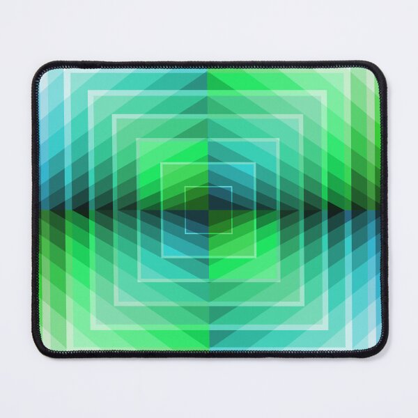 Item preview, Geometric Layout In Blue and Green, Geometric Abstraction, Abstract Art designed and sold by DDJust4U.
