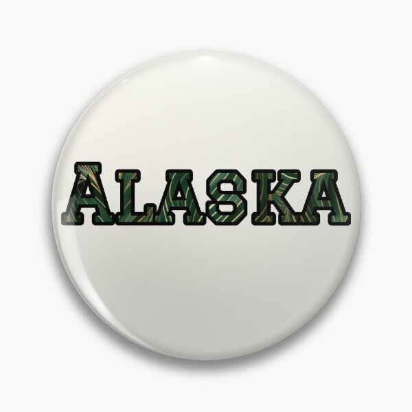 Item preview, Alaska Home State Art | Green and Gold Colorway designed and sold by Long Family Gifts.