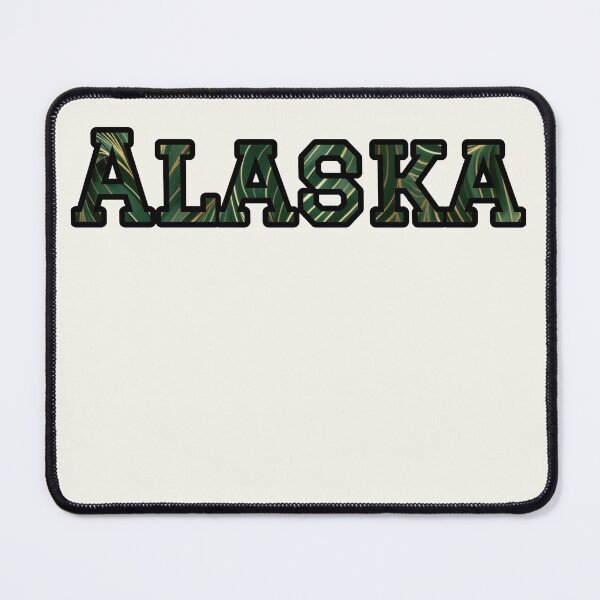 Item preview, Alaska Home State Art | Green and Gold Colorway designed and sold by Long Family Gifts.