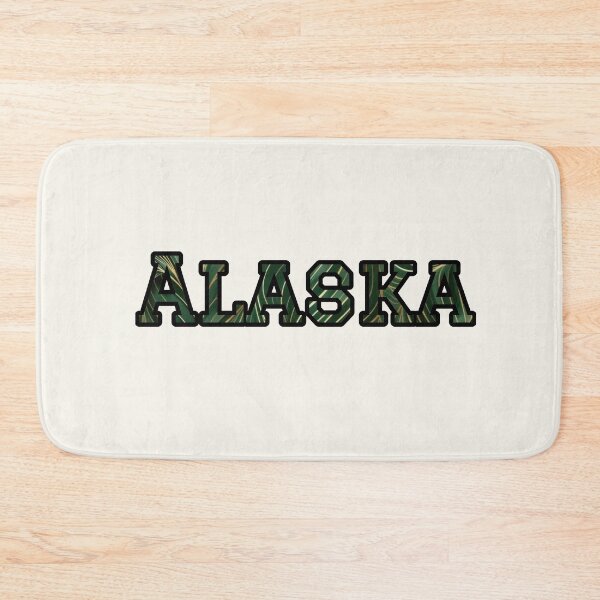 Item preview, Alaska Home State Art | Green and Gold Colorway designed and sold by Long Family Gifts.