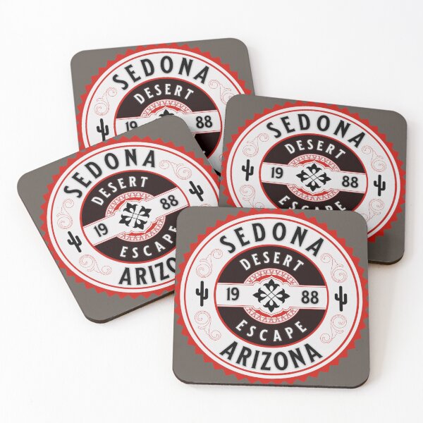 Item preview, Sedona Arizona Desert Escape Vintage Badge Design designed and sold by American Travels.