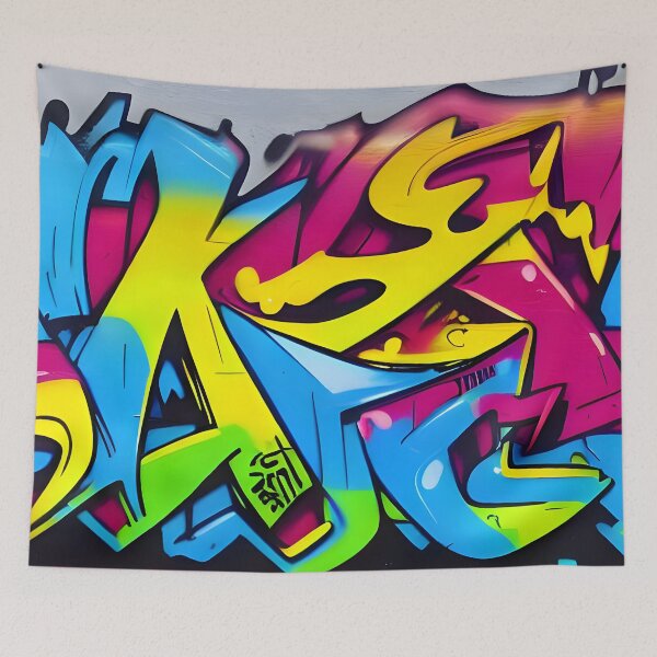 Item preview, Electric Urban Pulse: Abstract Multi-Color Graffiti Art designed and sold by City Graffix Design Co..
