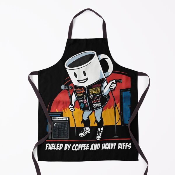 Item preview, coffee and metal music FUELED BY COFFEE AND HEAVY RIFFS designed and sold by Uglyandcute.
