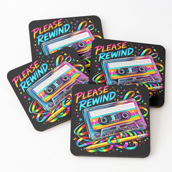 Item preview, Please Rewind Mix Tape - in Black designed and sold by Wondergirl Wanderings.
