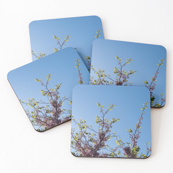 Item preview, Blossoming Judas Tree Branches Against Clear Sky designed and sold by Georgia Mizuleva.