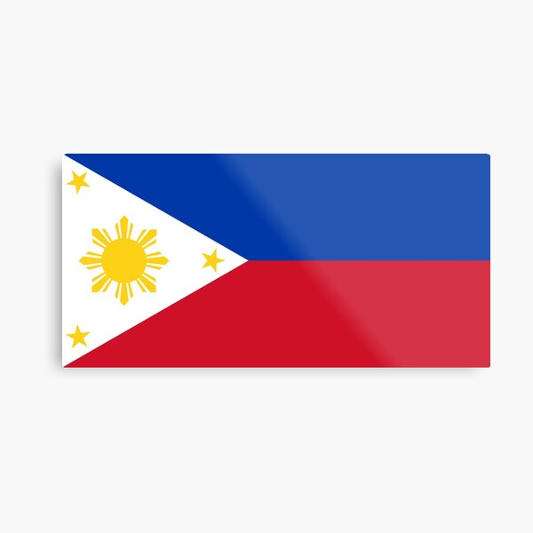 Philippines Flag- Show your love for the Philippines! Metal Print