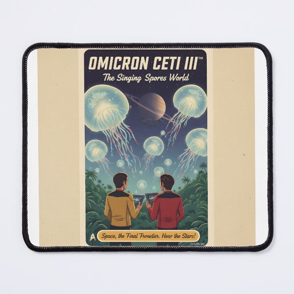 Item preview, Star Trek Omicron Ceti III Retro Travel Poster - The Singing Spores World Vintage Sci-Fi Space Jellyfish Art Prints Wall Decor designed and sold by apixelwall.
