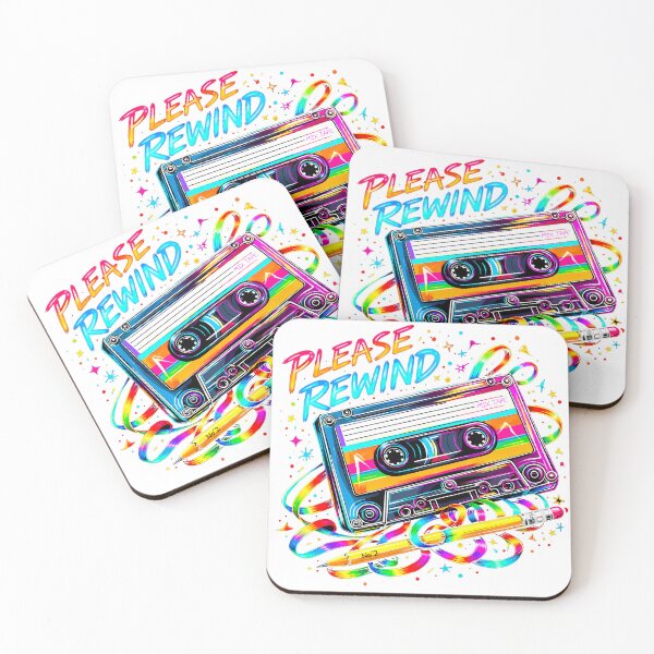 Item preview, Please Rewind Mix Tape in White designed and sold by Wondergirl Wanderings.