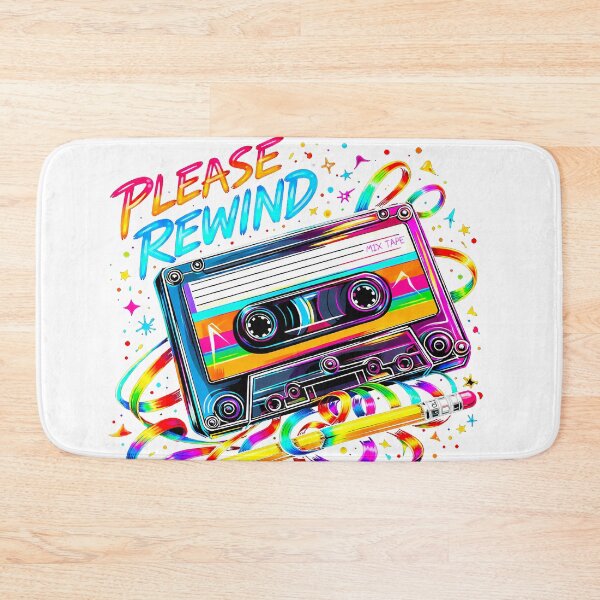 Item preview, Please Rewind Mix Tape in White designed and sold by Wondergirl Wanderings.