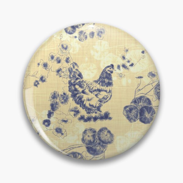 Item preview, Butter Cream Country Chicken Chinoiserie designed and sold by LoveAlways-AEP.