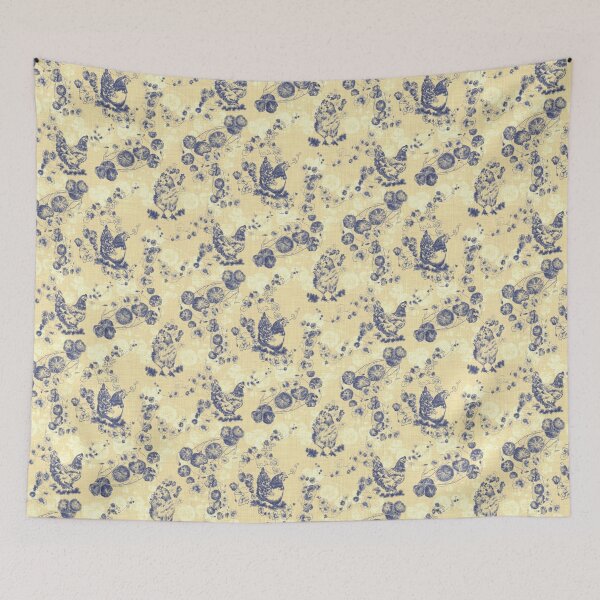 Item preview, Butter Cream Country Chicken Chinoiserie designed and sold by LoveAlways-AEP.