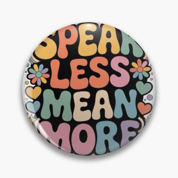 Item preview, Speak Less Mean More Retro Typography Design designed and sold by NewUSShop.