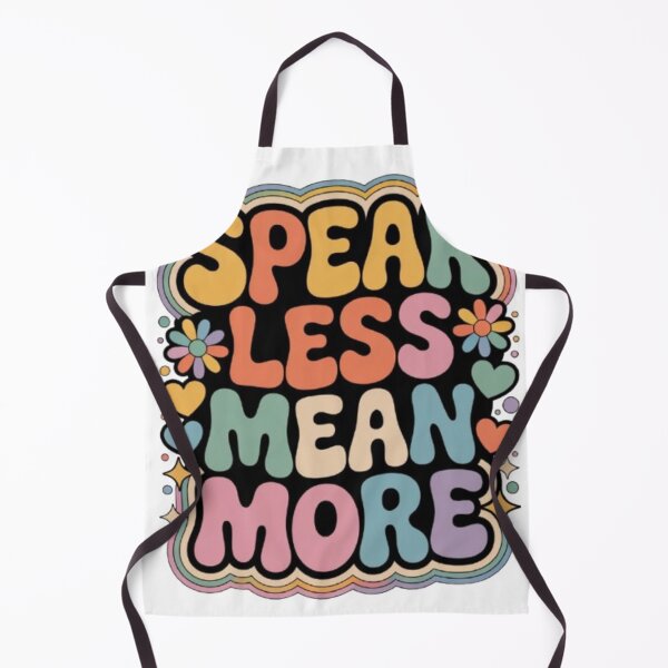Item preview, Speak Less Mean More Retro Typography Design designed and sold by NewUSShop.
