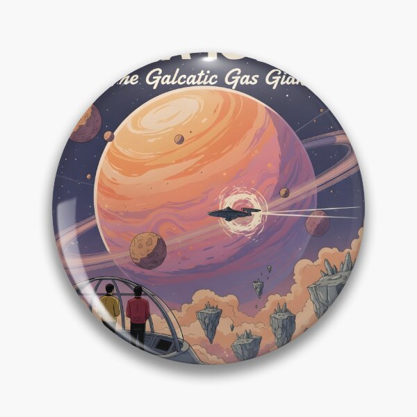 Item preview, Star Trek Sigma Iotia II Retro Travel Poster - Vintage Space Art, Gas Giant Planet, Final Frontier Sci-Fi Wall Decor designed and sold by apixelwall.