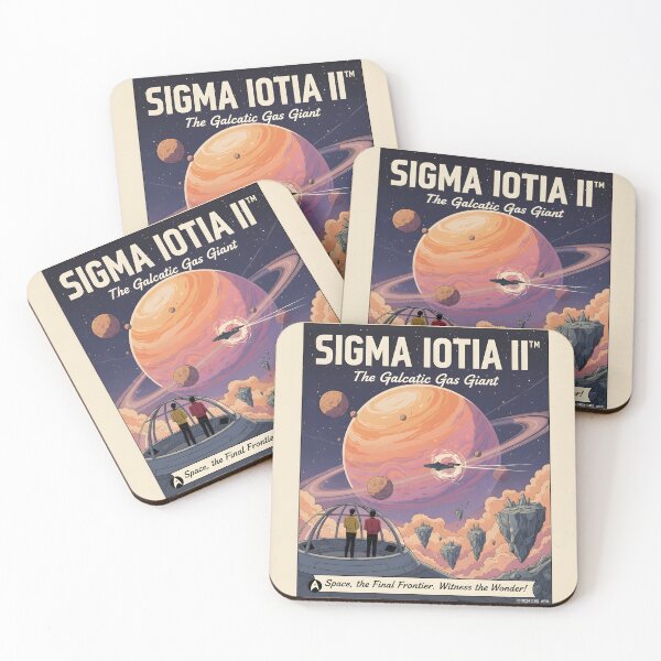 Item preview, Star Trek Sigma Iotia II Retro Travel Poster - Vintage Space Art, Gas Giant Planet, Final Frontier Sci-Fi Wall Decor designed and sold by apixelwall.