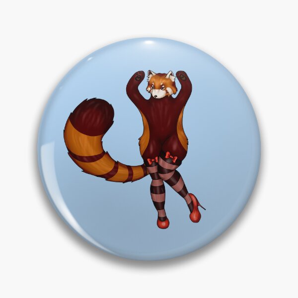 Item preview, Red Panda with human legs designed and sold by WoodNymphCrafts.