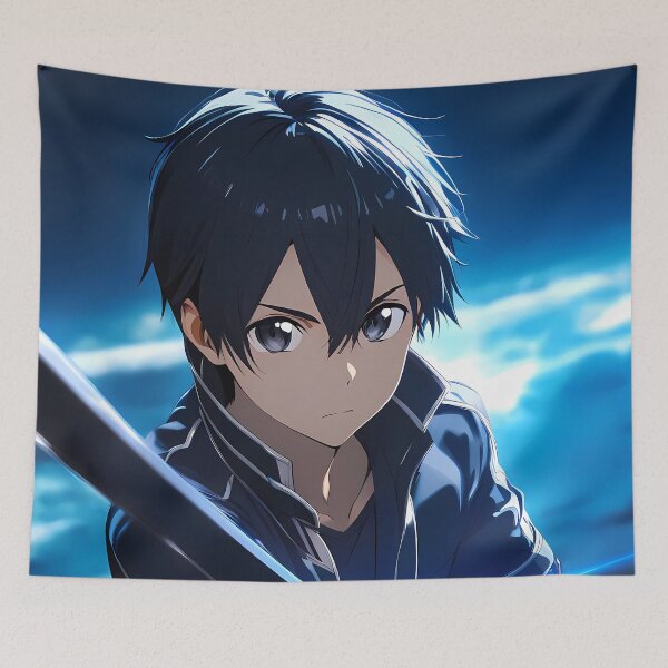 Item preview, Kirito Sword Art Online Anime Hero Night Blade Power Fantasy designed and sold by riadjamai.