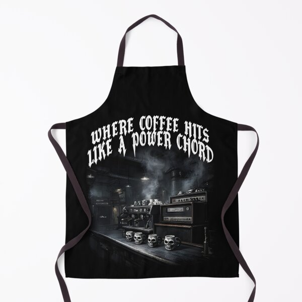 Item preview, coffee and metal music WHERE COFFEE HITS LIKE A POWER CHORD designed and sold by Uglyandcute.