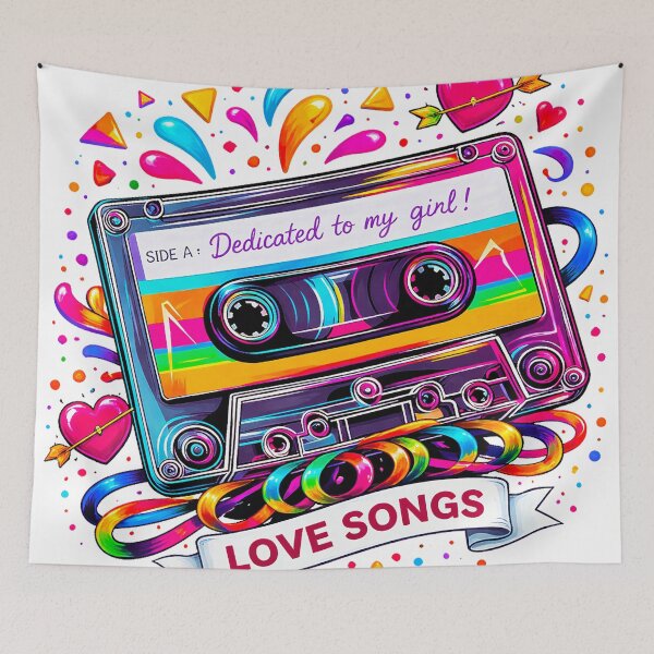 Item preview, Dedicated to My Girl Mixed Tape designed and sold by Wondergirl Wanderings.