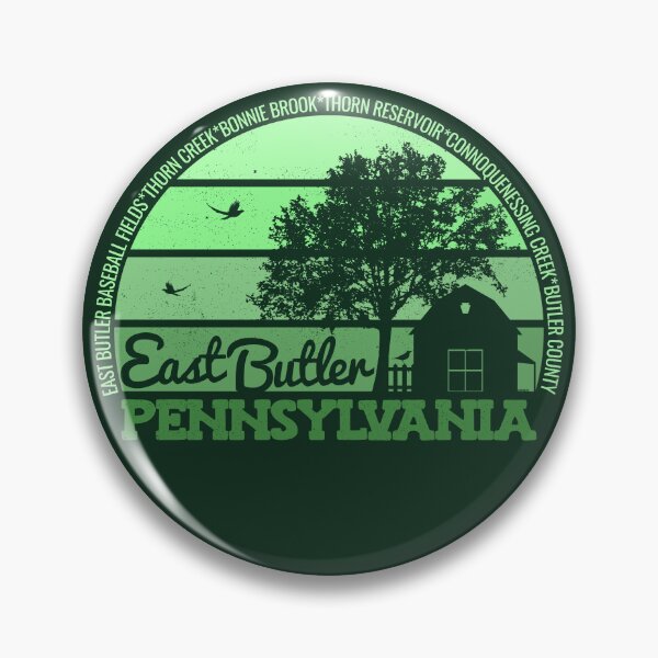 Item preview, East Butler Pennsylvania Sunset Retro Vintage Local Pride Logo designed and sold by CRHPOD20.