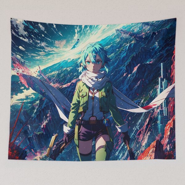 Item preview, Powerful Sinon Sword Art Online Anime Girl Waifu Cosmic Rift Journey designed and sold by riadjamai.