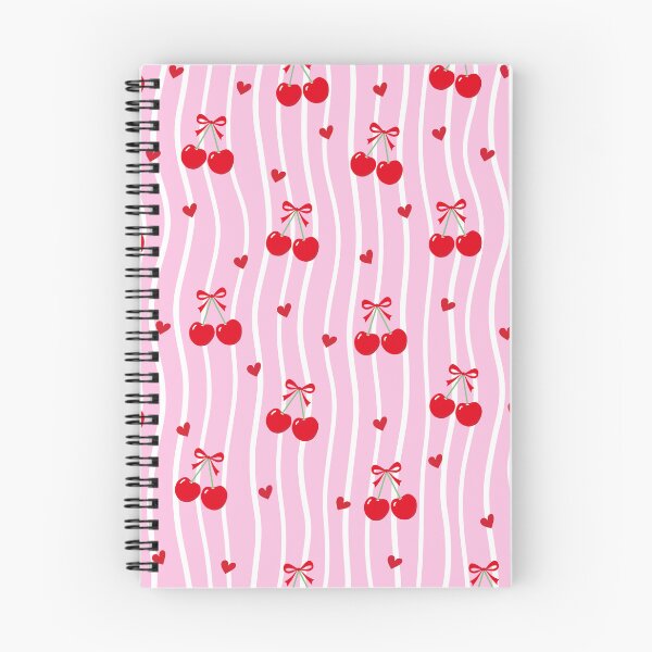 Item preview, Cherries with Bows and Hearts Pattern designed and sold by Akikoart7.