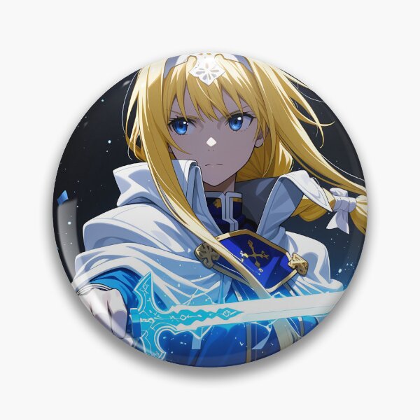 Item preview, Alice Zuberg Sword Art Online anime fantasy knight battle dark blue anime girl designed and sold by riadjamai.
