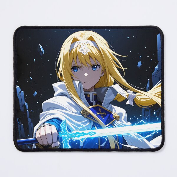 Item preview, Alice Zuberg Sword Art Online anime fantasy knight battle dark blue anime girl designed and sold by riadjamai.