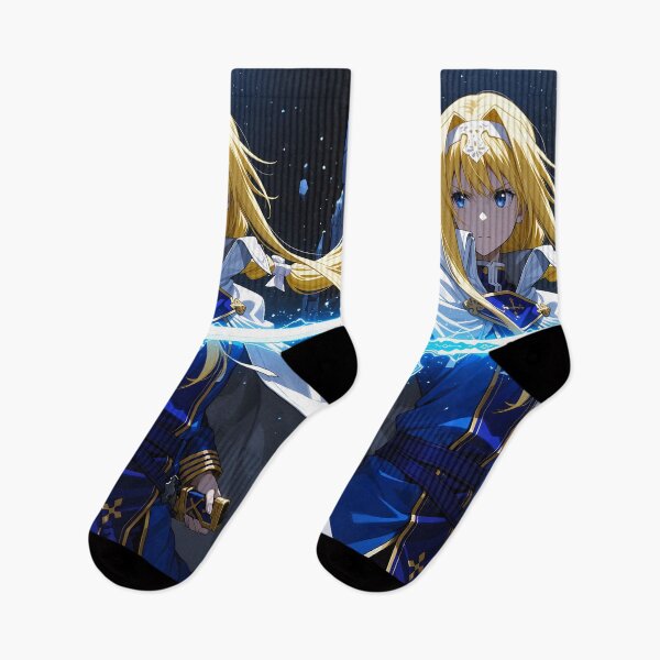 Item preview, Alice Zuberg Sword Art Online anime fantasy knight battle dark blue anime girl designed and sold by riadjamai.