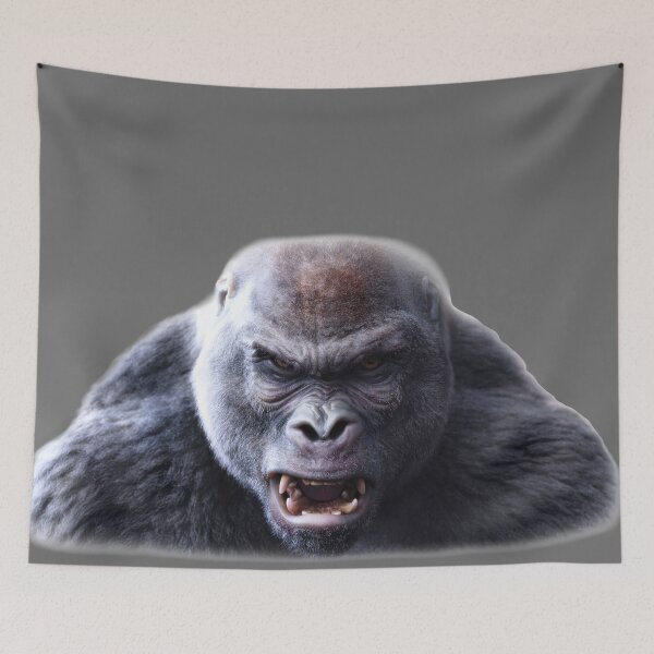 Item preview, Hyper-Realistic Gorilla Portrait – Powerful Cinematic Wildlife Art designed and sold by Massimo Righi.