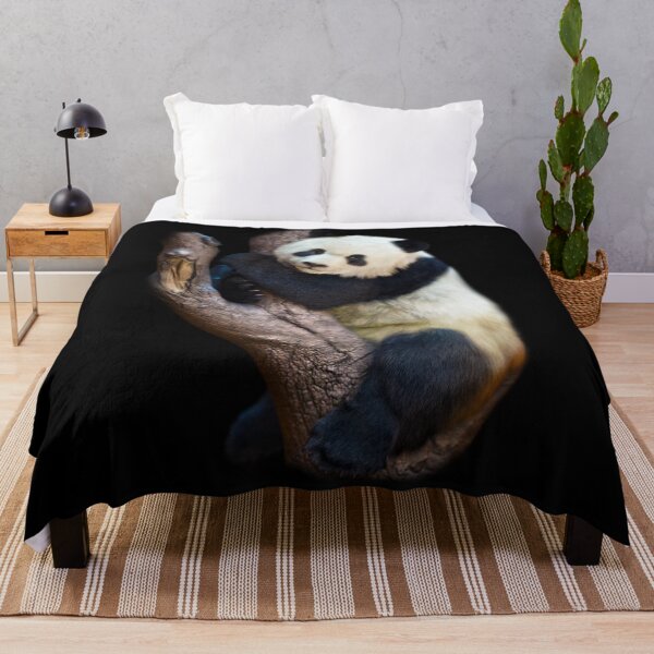 Item preview, Hyper-Realistic Panda Climbing Tree – Gentle Wildlife Art designed and sold by Massimo Righi.