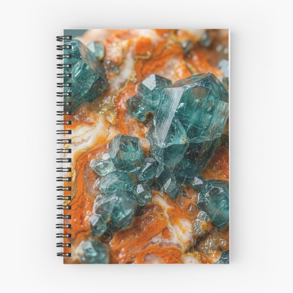 Item preview, Blue Green Tourmaline Crystals in Marble designed and sold by Tridentulus.