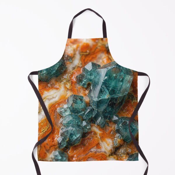 Item preview, Blue Green Tourmaline Crystals in Marble designed and sold by Tridentulus.